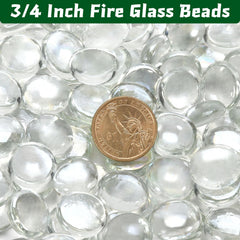 vchin Fire Pit Glass Beads in a decorative fire pit