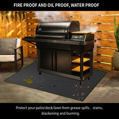 VCHOMY grill mat folded for easy storage