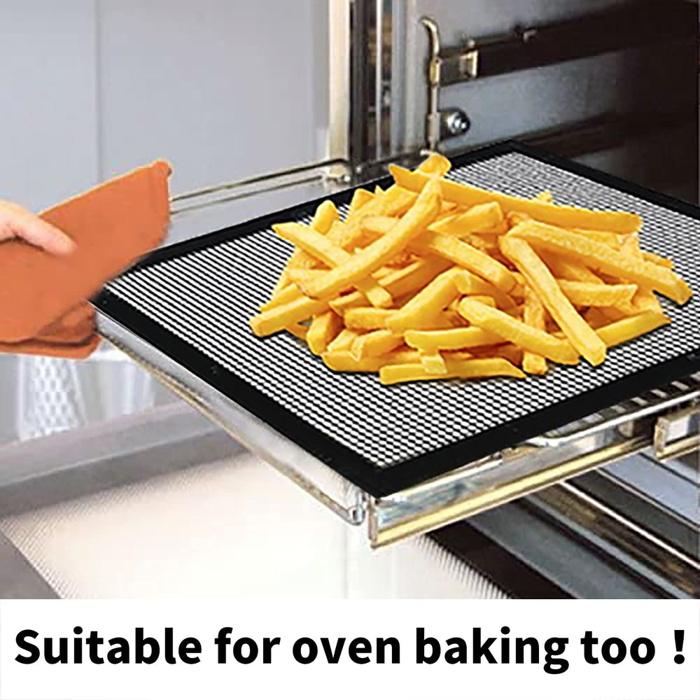 VCHOMY grill mat showing easy clean-up after grilling