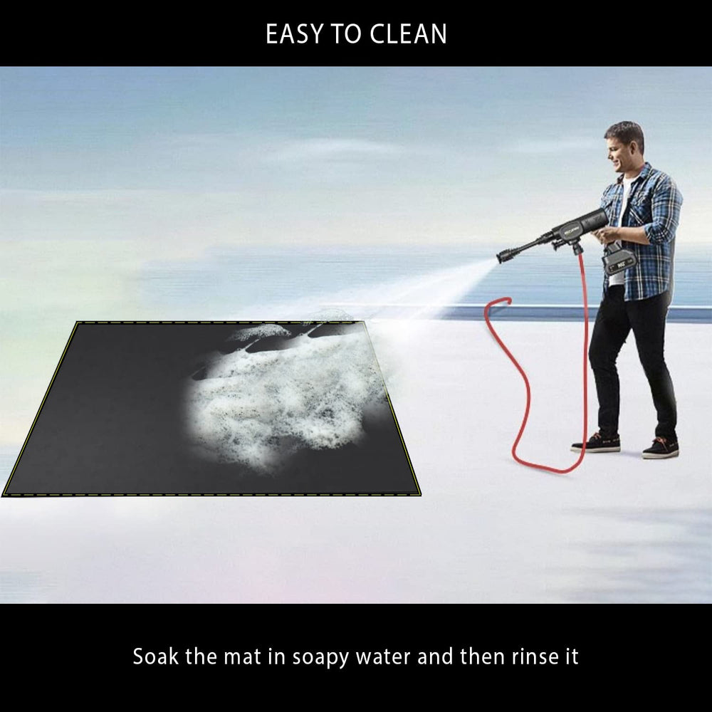 VCHOMY under grill mat with stitched edges
