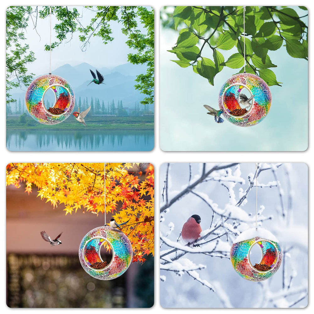 VCUTEKA Bird Feeder dimensions on packaging
