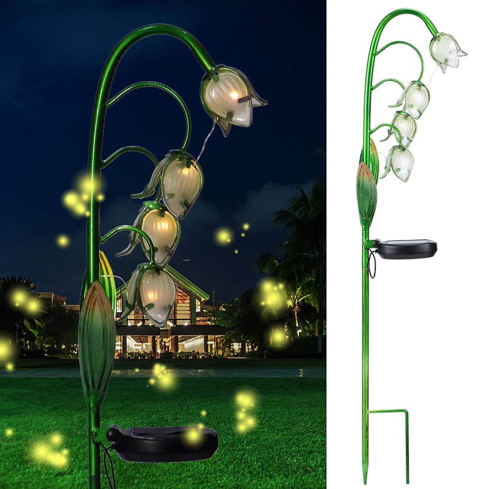 VCUTEKA solar garden light stake details