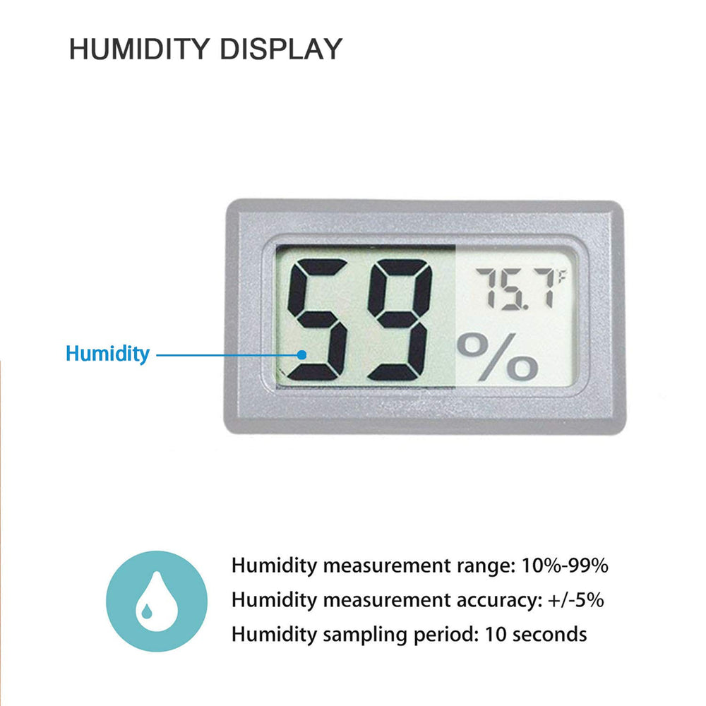 Veanic Mini Indoor Temperature Humidity Meter in a jar for humidity monitoring