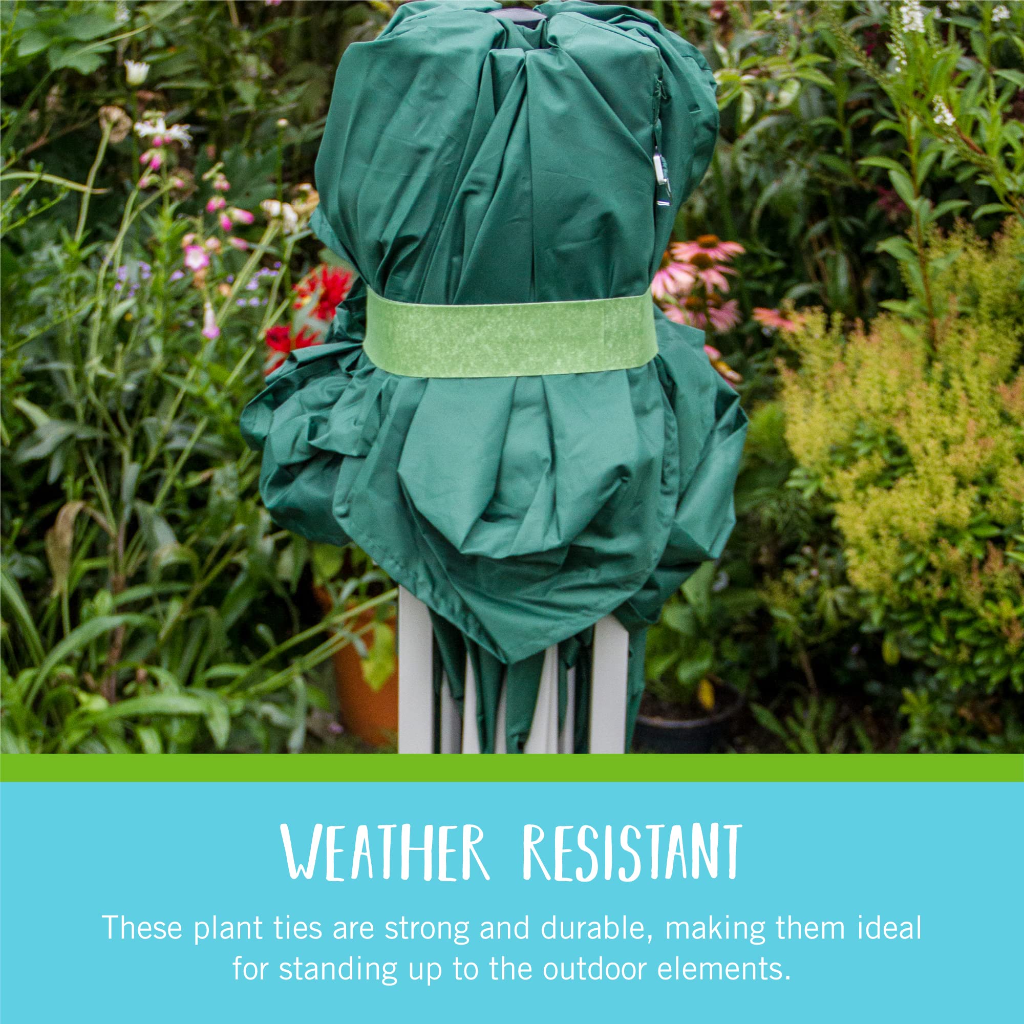 VELCRO Brand ONE-WRAP Garden Ties packaging and dimensions