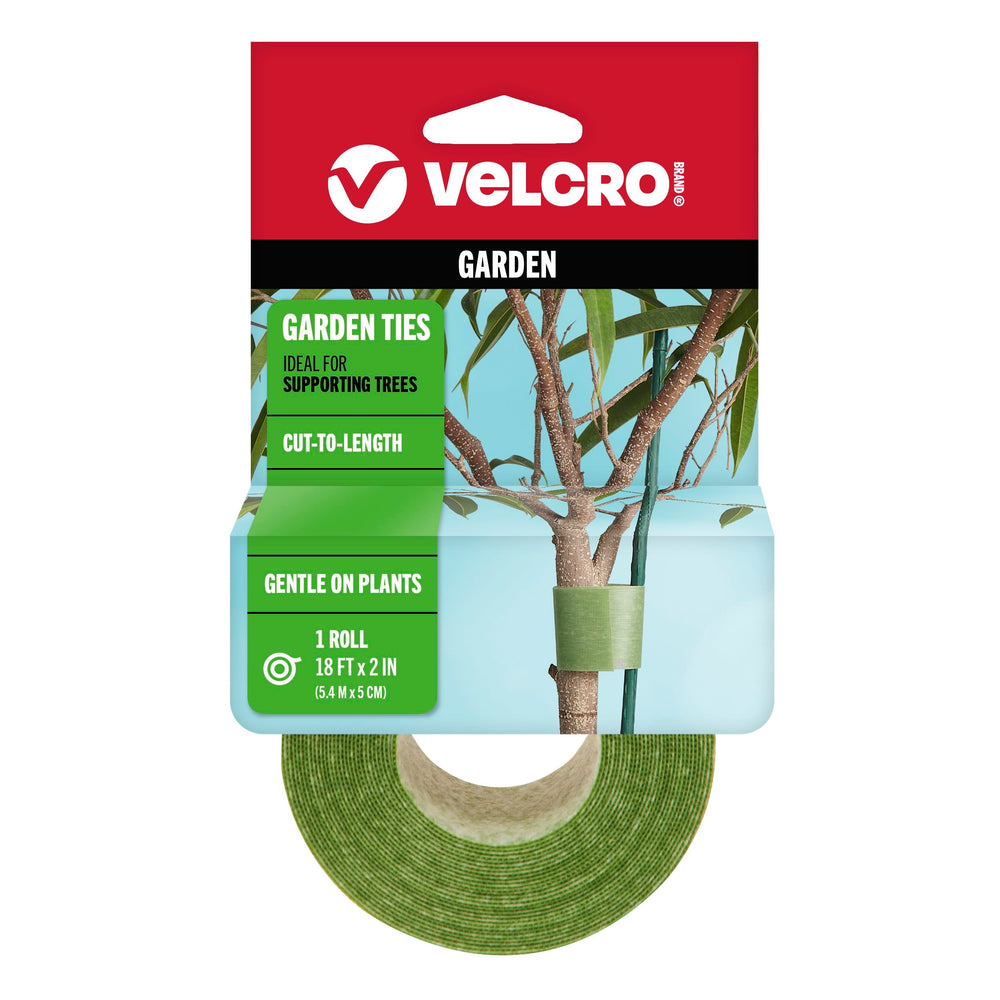 VELCRO Brand ONE-WRAP Garden Ties roll, green 18 ft x 2 in
