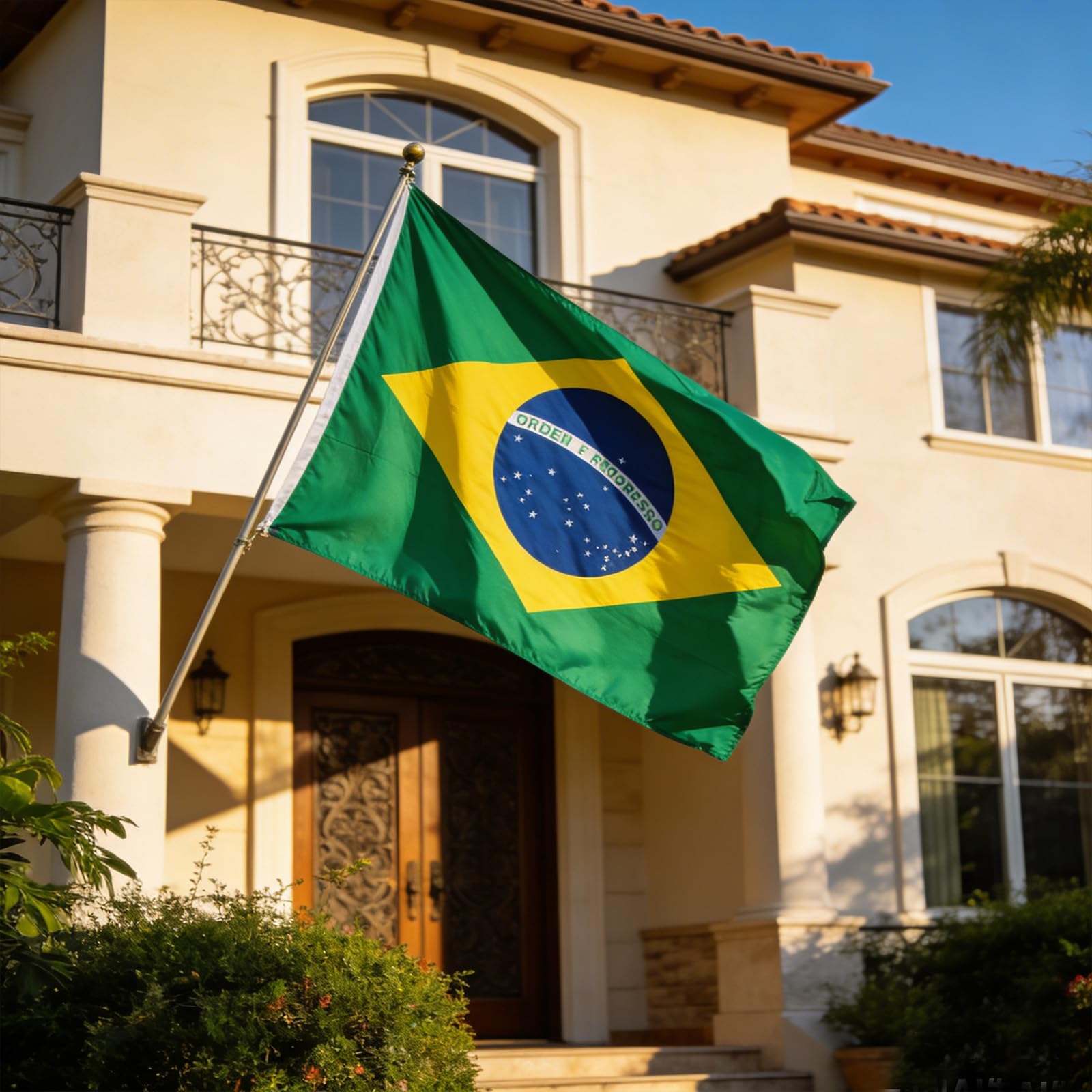 VELIFFCO Brazil Flag folded for easy storage