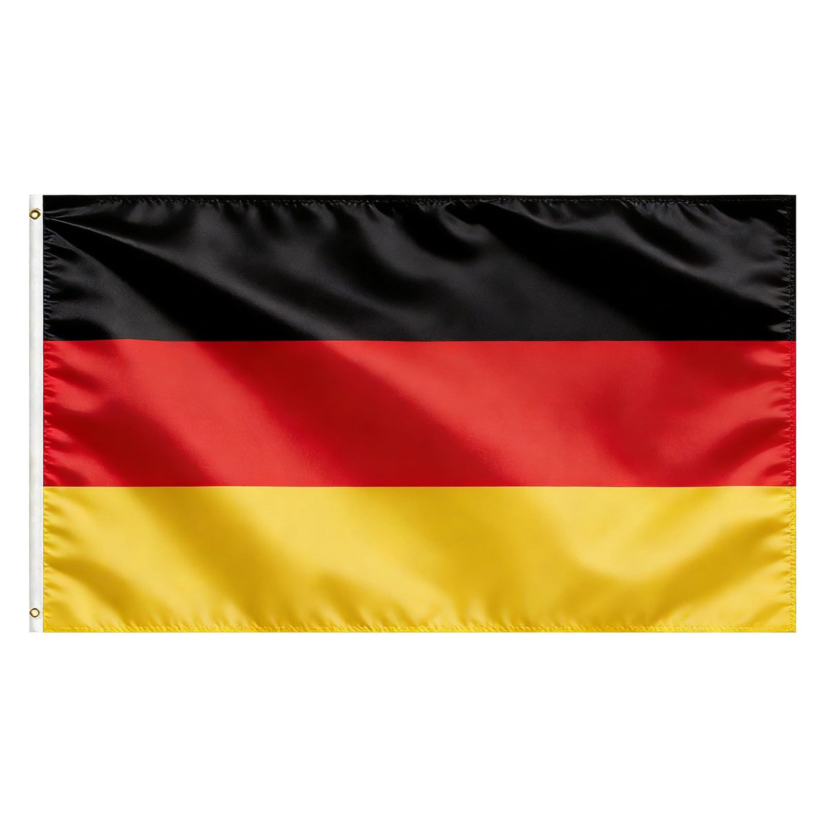 VELIFFCO Germany Flag 3x5 Ft front view with brass grommets