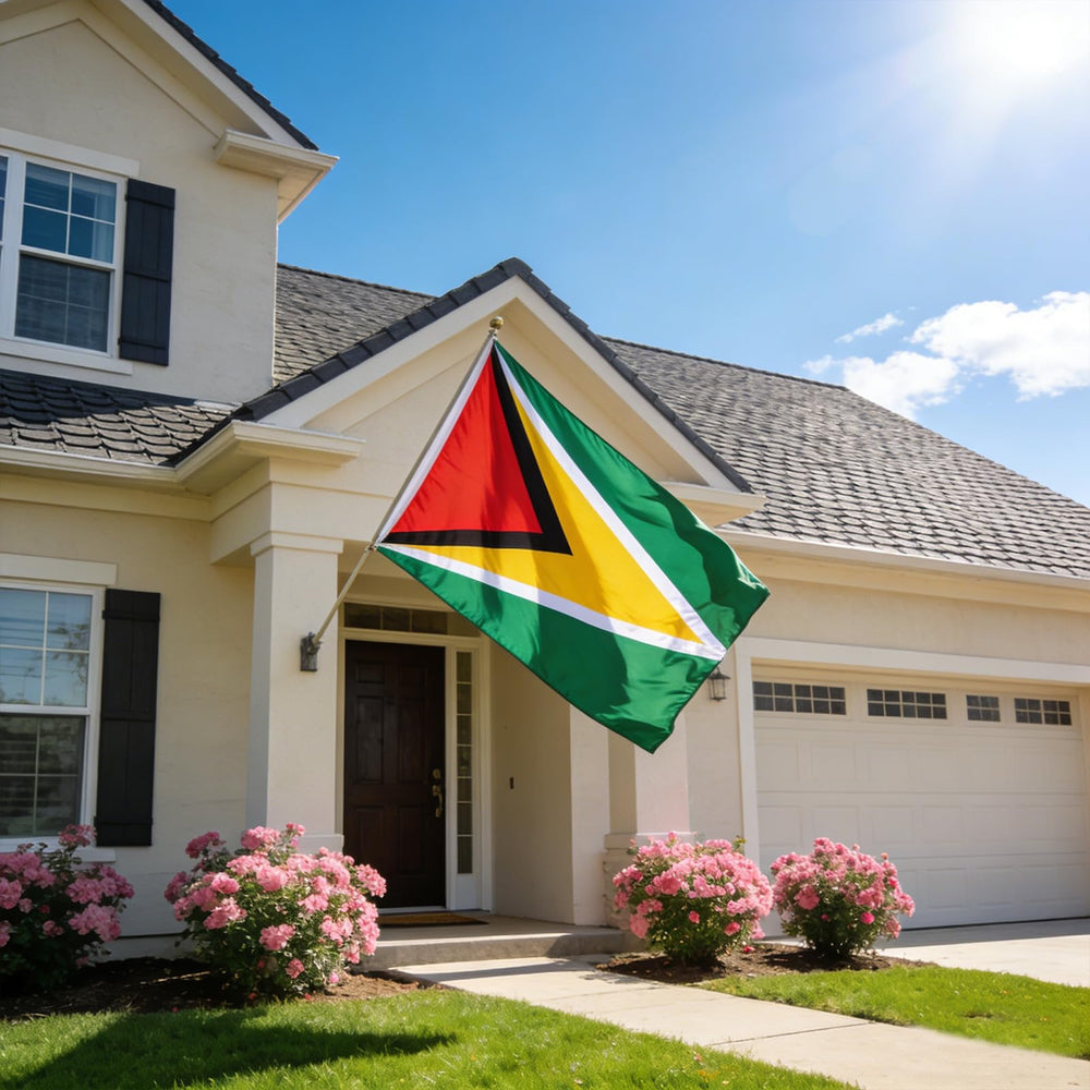 VELIFFCO Guyana Flag displayed at a sporting event