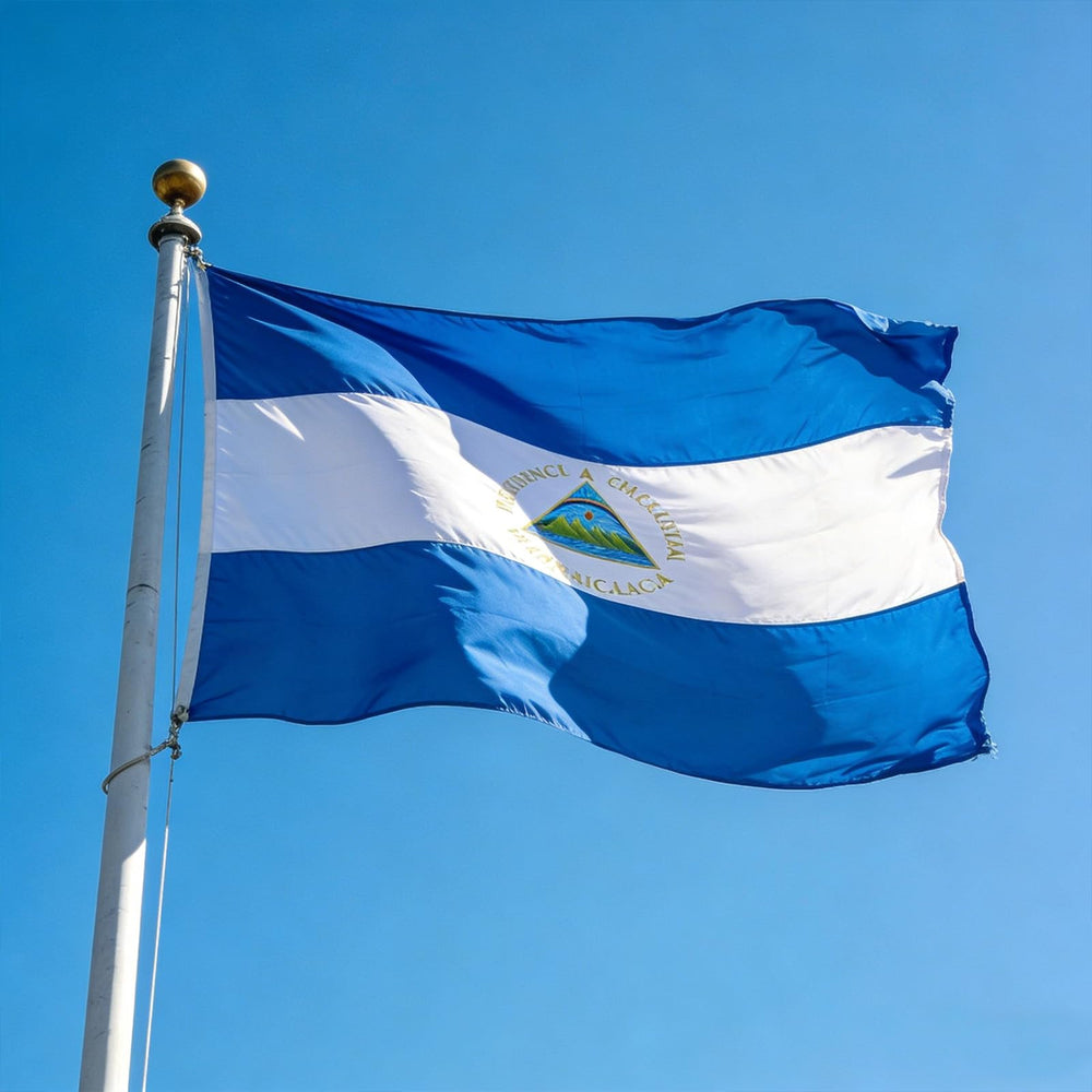 VELIFFCO Nicaragua Flag folded for storage