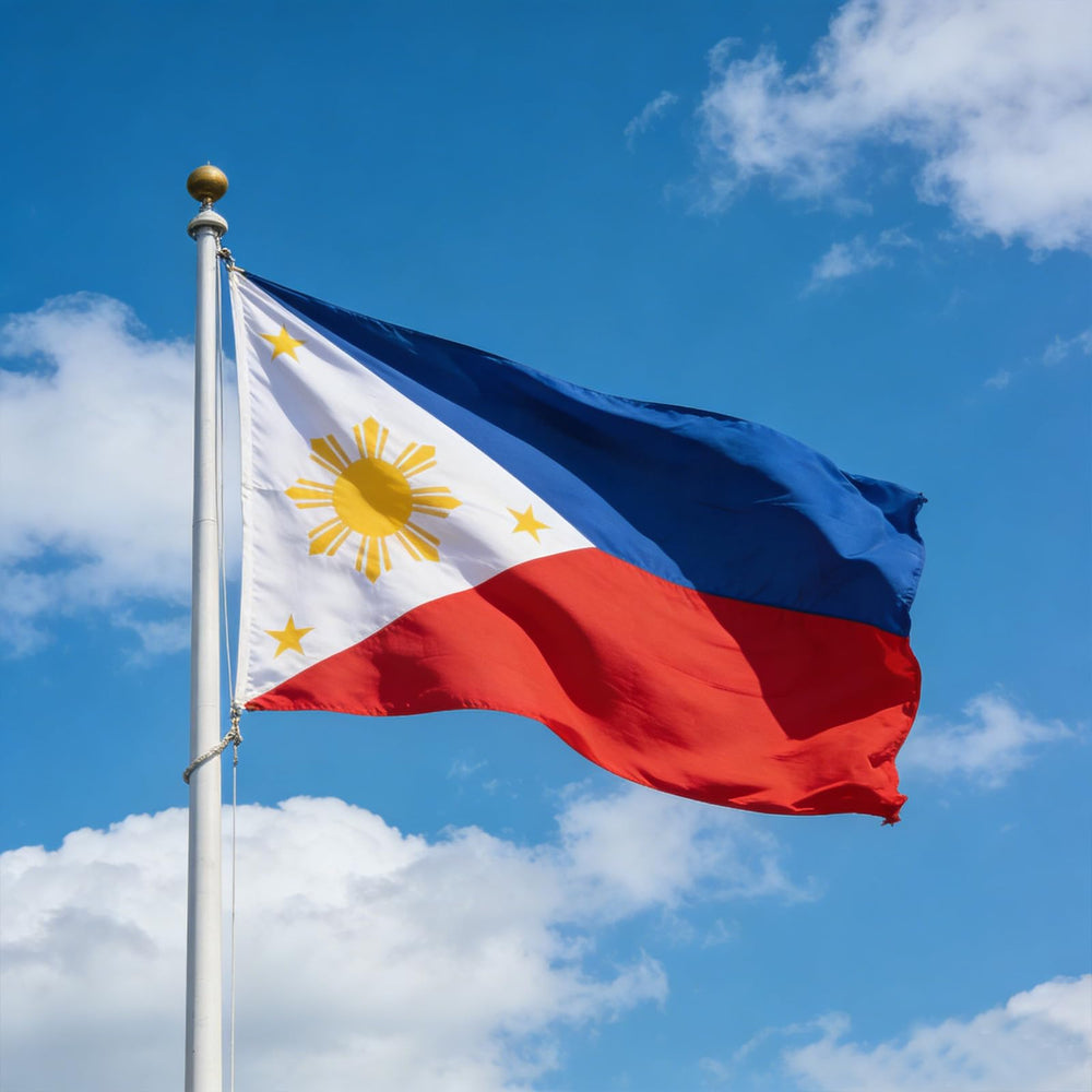 VELIFFCO Philippines Flag waving in the wind
