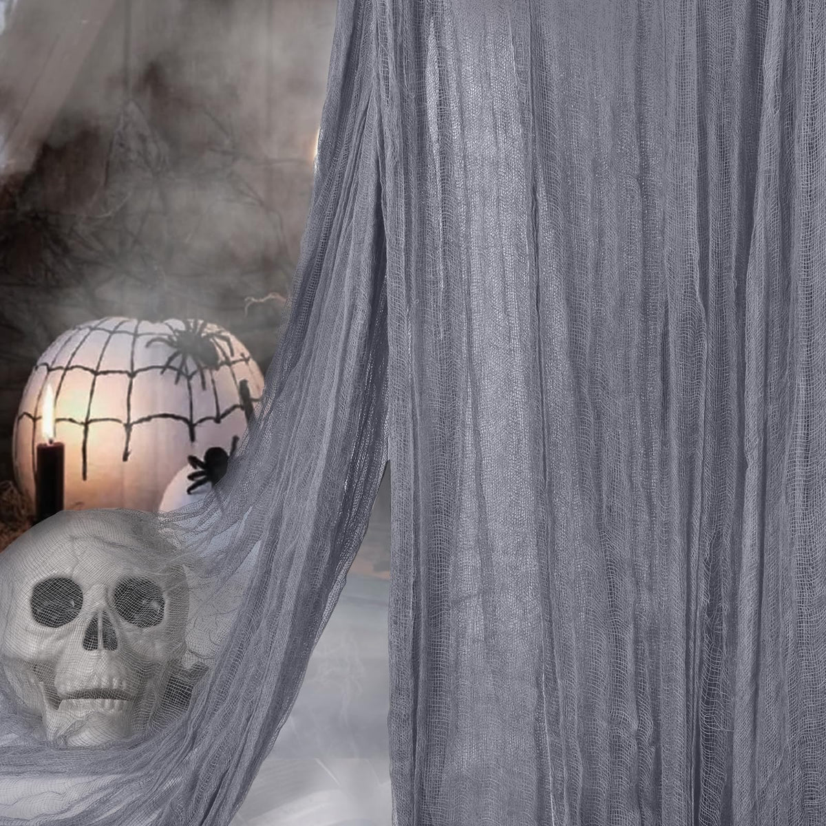 Vellibring Halloween Creepy Cloth Grey 400 inches front view