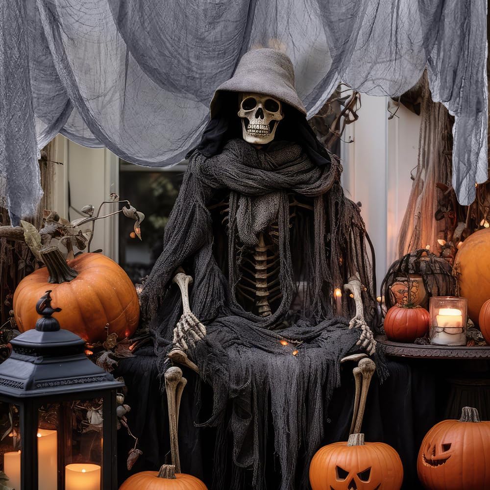 Vellibring Halloween Creepy Cloth Grey package dimensions