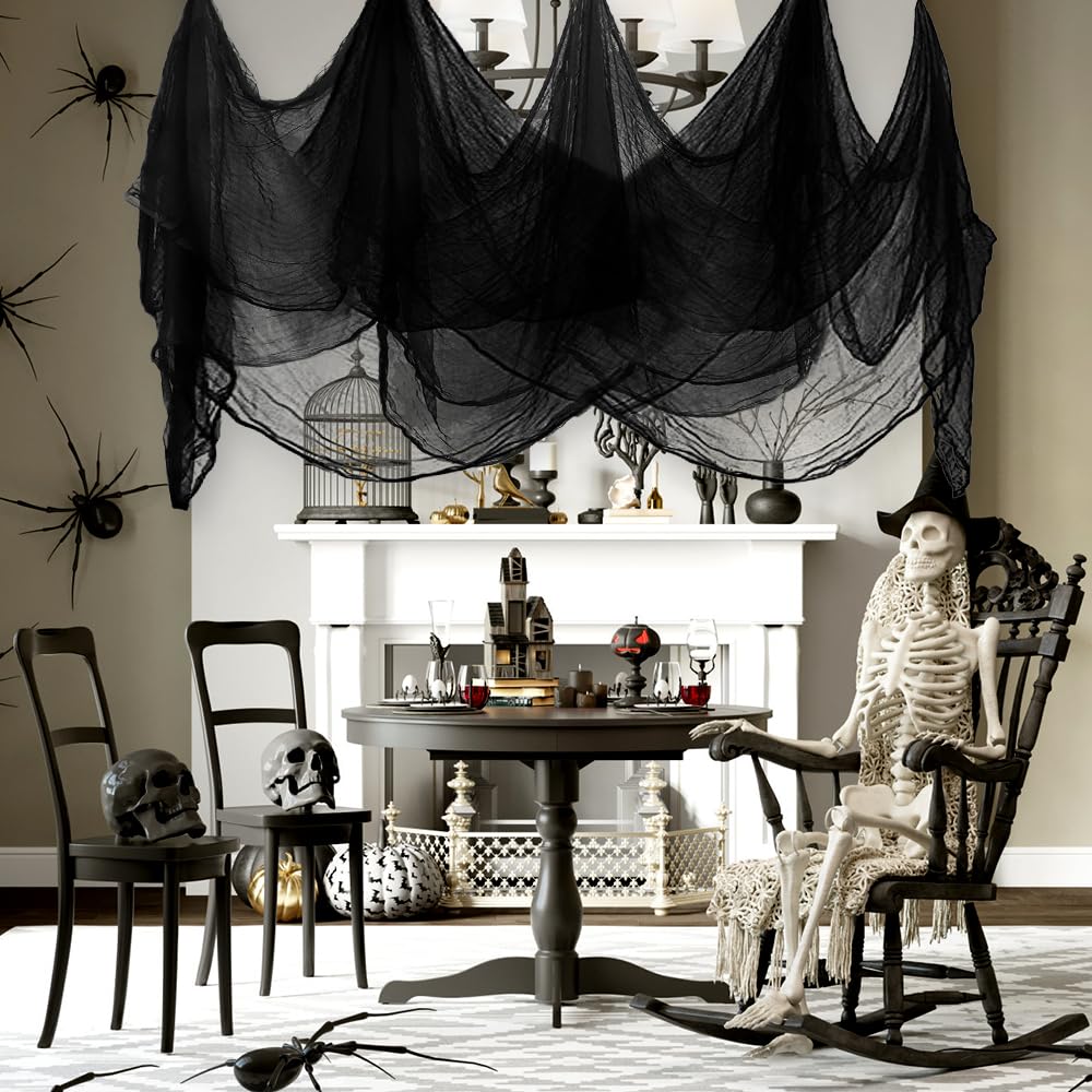 Vellibring Halloween Creepy Cloth spread out on a table