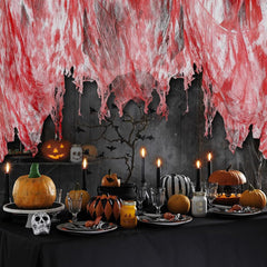 Vellibring Halloween decoration draped over a table