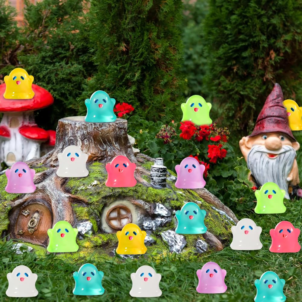Vellibring pack of 70 Halloween mini ghosts with packaging