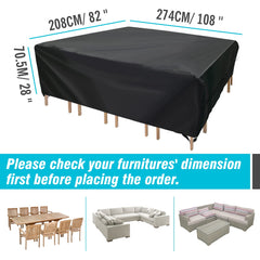 Velway Patio Furniture Cover storage bag for easy transport