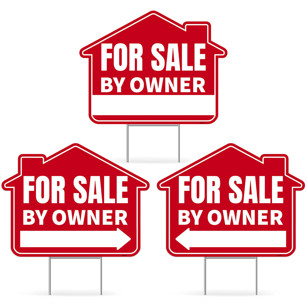 Venicor 3PC For Sale By Owner Yard Sign Set front view