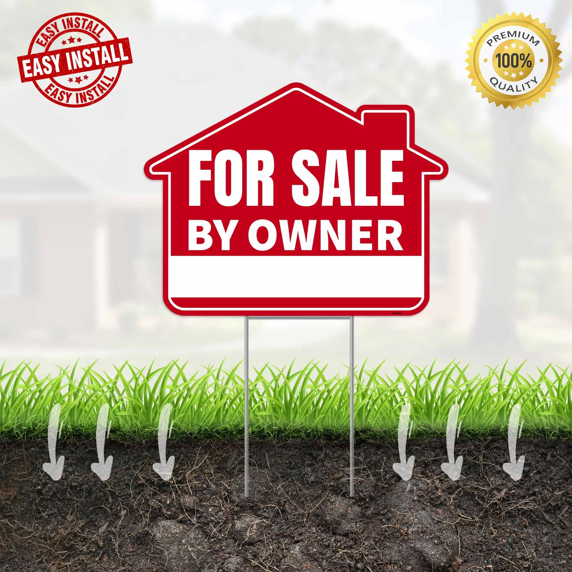 Venicor yard sign with weatherproof design