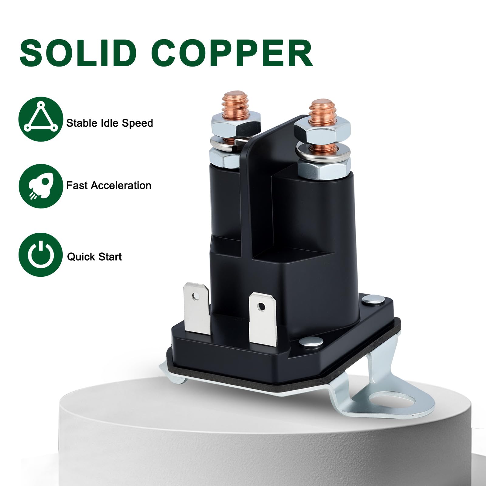 Venseri Lawn Mower Starter Solenoid 12V dimensions in cm