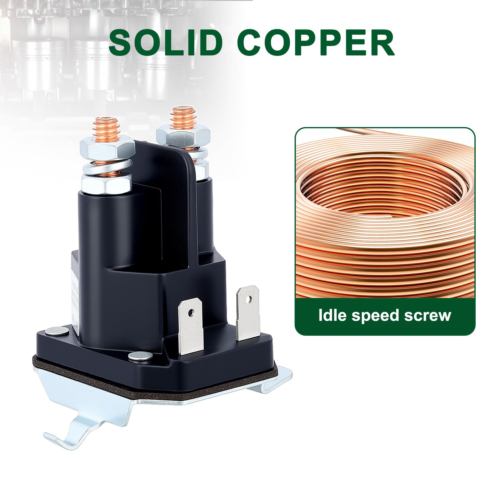 Venseri Lawn Mower Starter Solenoid installation guide showing connection points