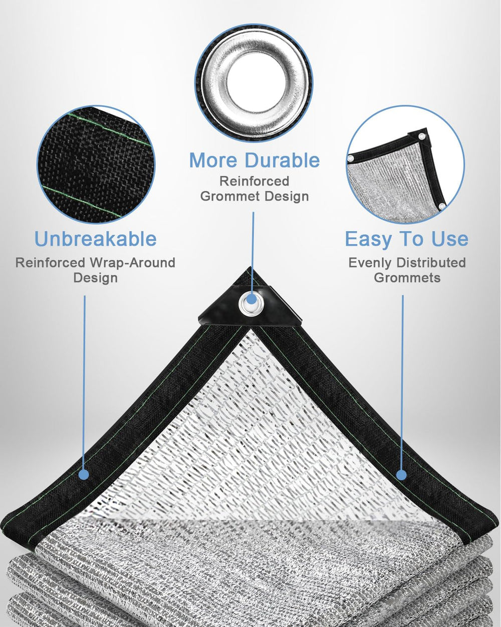 vensovo 40% shade cloth displayed in a garden setting