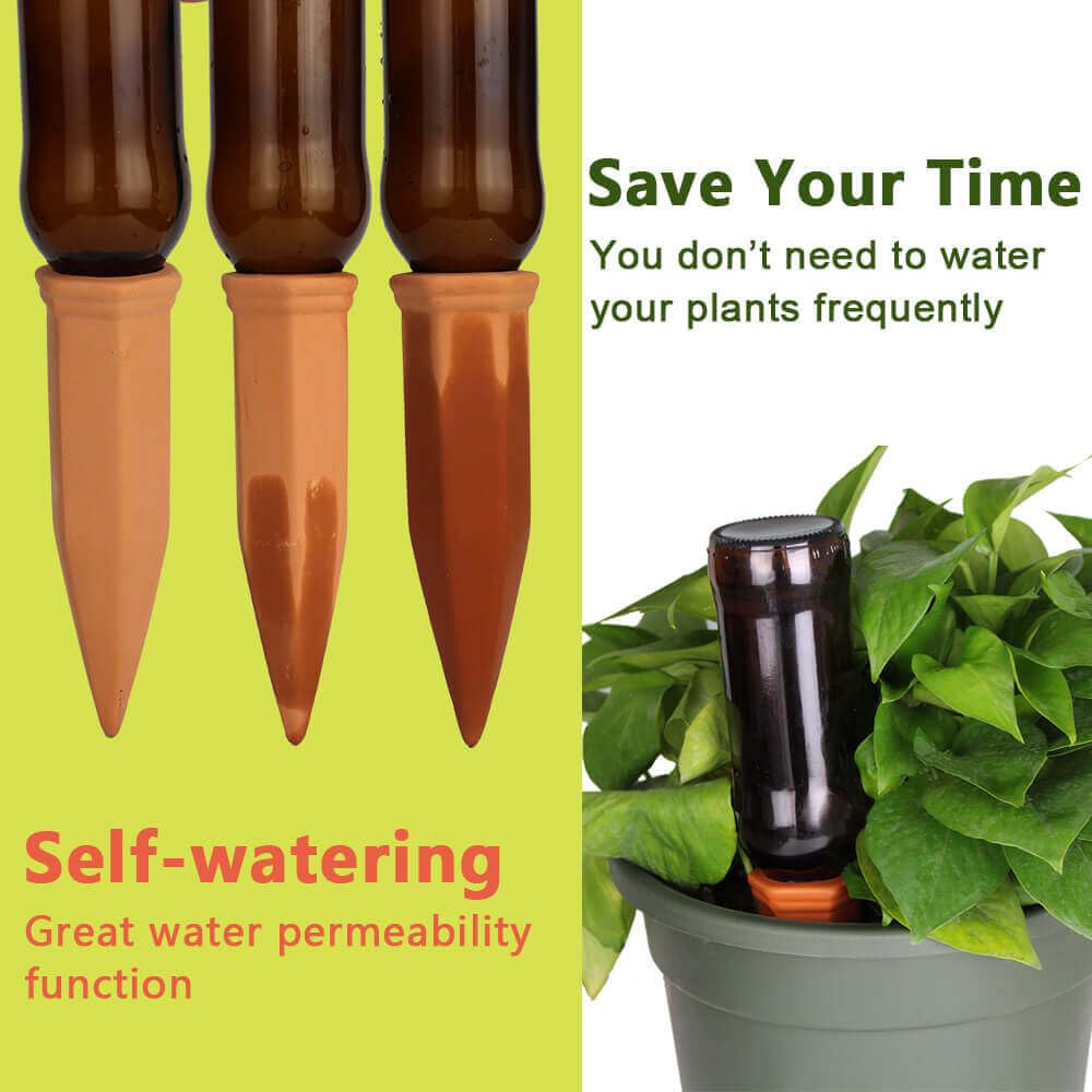 vensovo self watering spikes in orange color