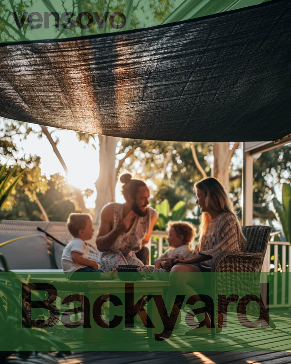 vensovo shade cloth in use at a patio