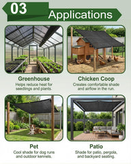 vensovo shade cloth installed over a garden bed