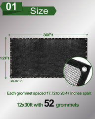 vensovo shade cloth showing grommets and corners