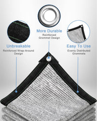vensovo shade cloth spread over a garden area