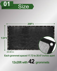 vensovo shade cloth with grommets for easy installation