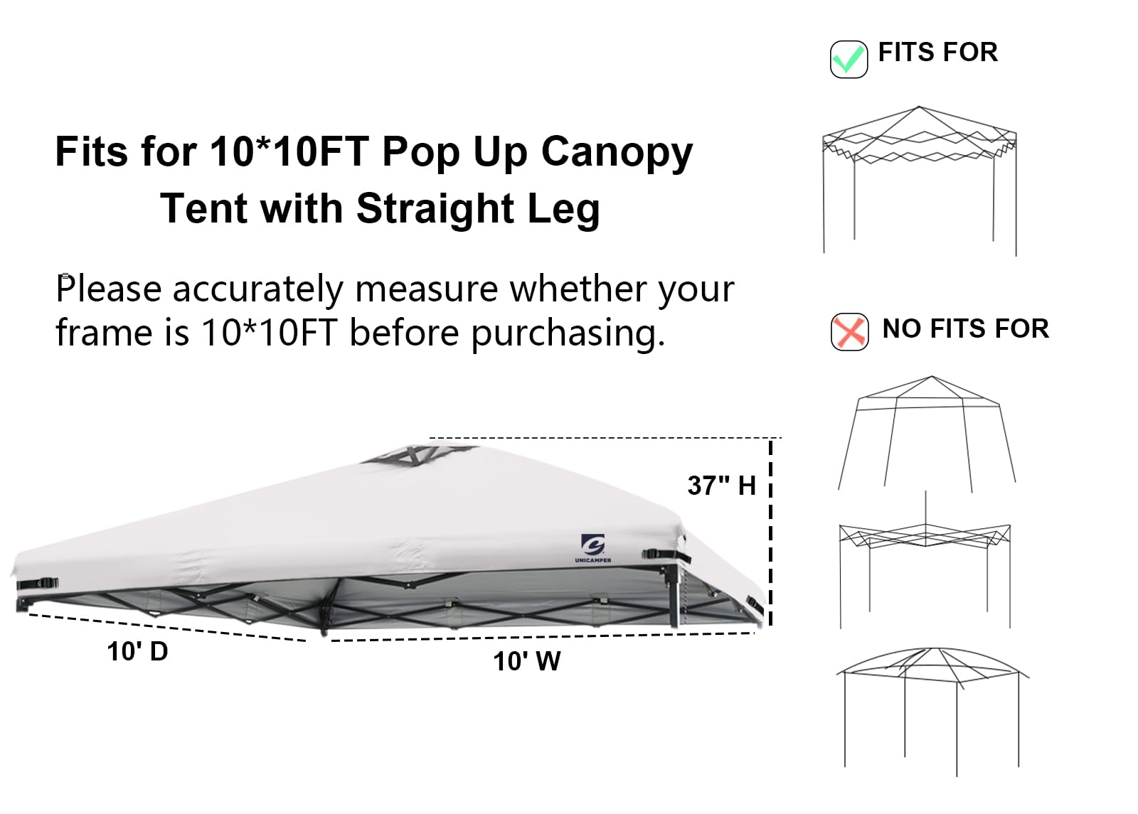 Ventilation ports on UNICAMPER canopy top for airflow