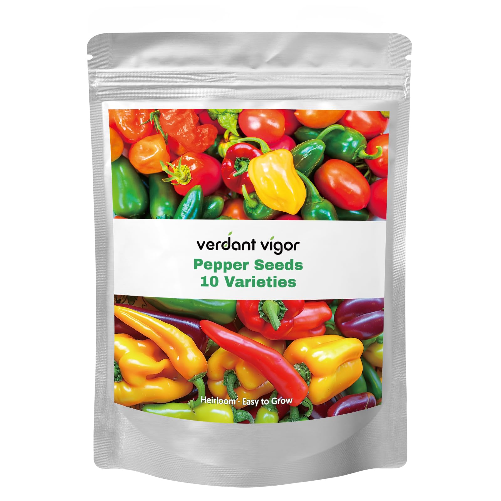 Verdant Vigor 600+ Pepper Seeds Garden Kit packaging