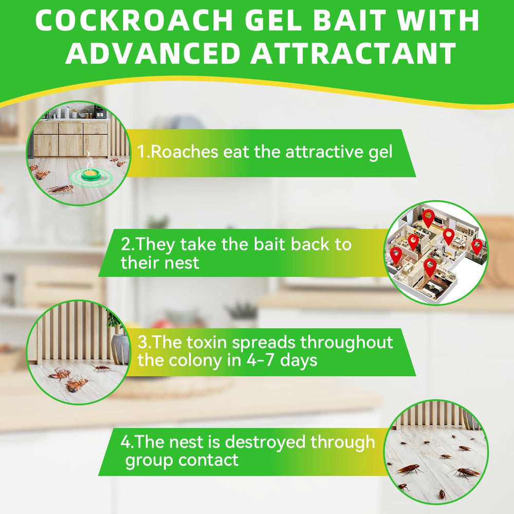 Veridianprotect cockroach traps displaying pre-filled bait