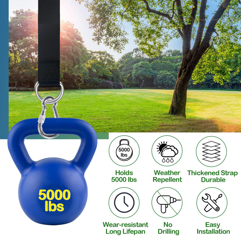 Veriluck Tree Swing Straps in a carrying pouch