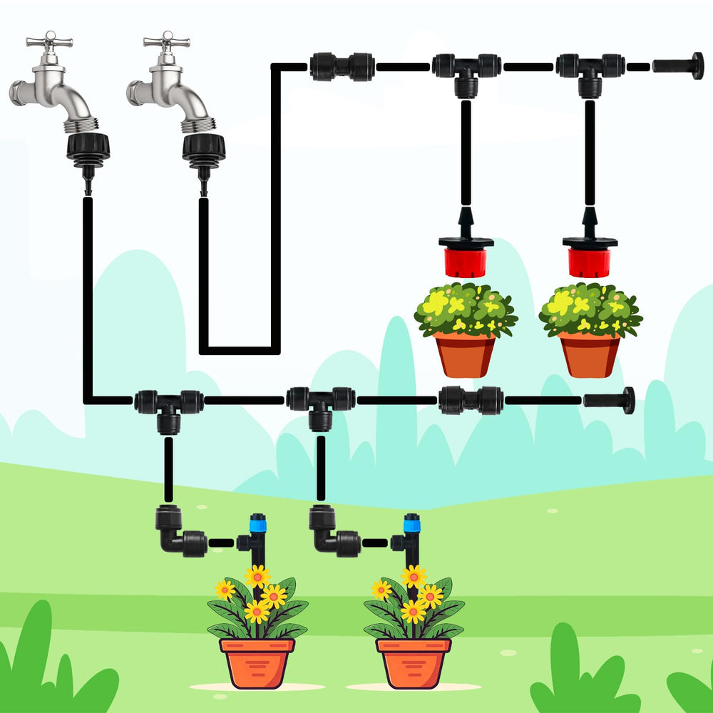 Versatile applications of TTioDri 1/4 Inch Tee Connectors in gardening
