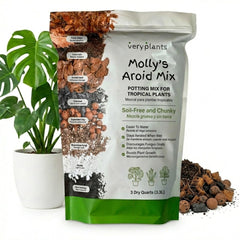 veryplants Molly's Aroid Potting Mix 3 Dry Quarts front view