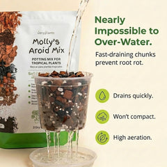 veryplants Molly's Aroid Potting Mix packaging