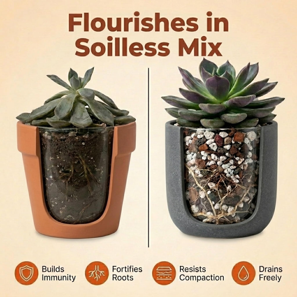 veryplants Molly's Succulent Mix in use with succulent plants