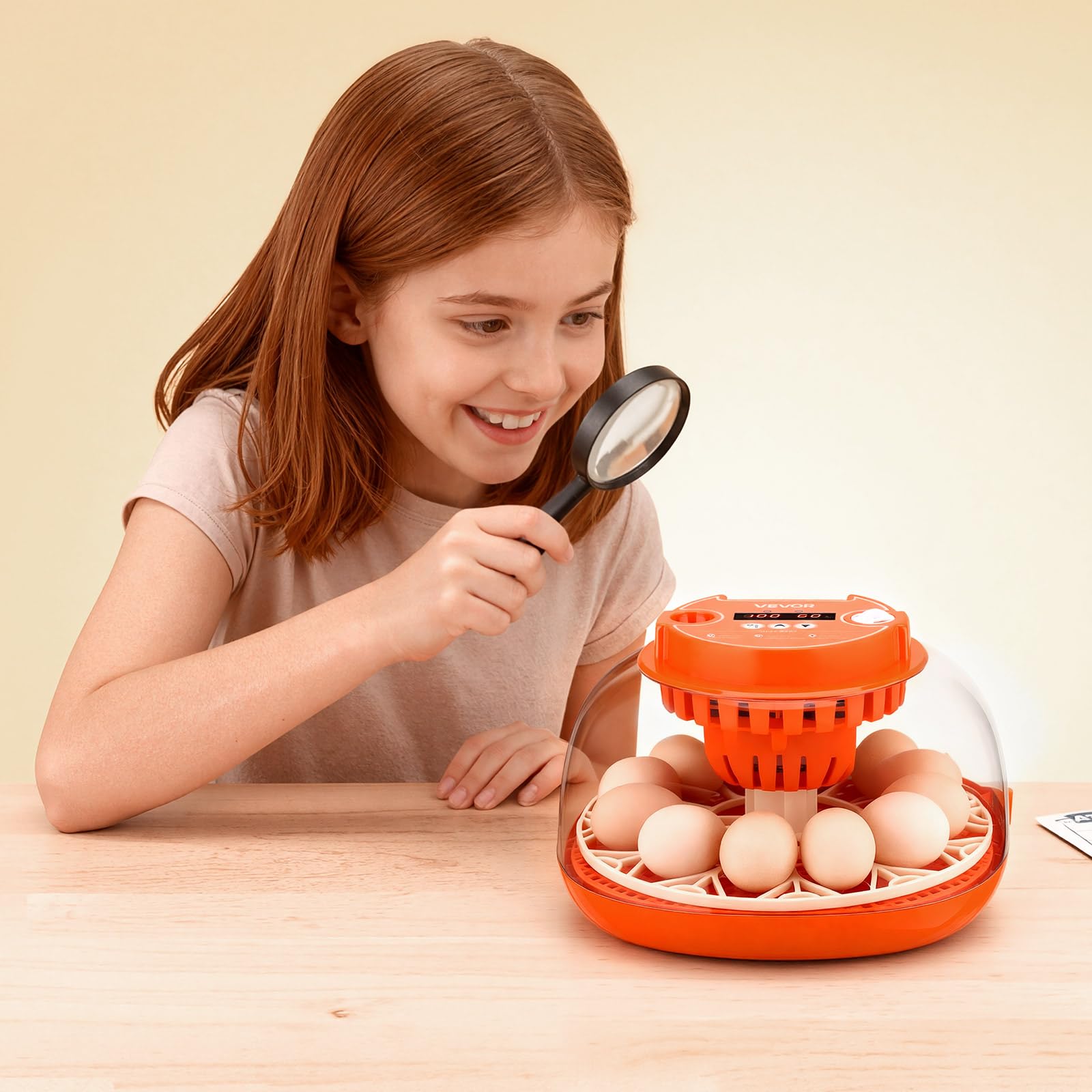VEVOR 12 Egg Incubator packaging and included components