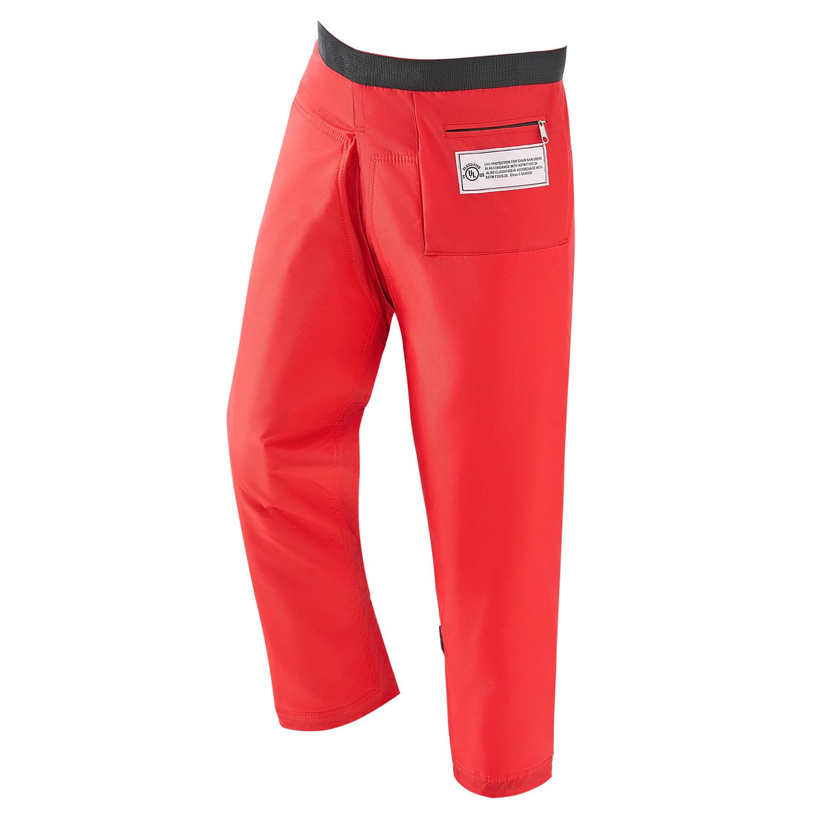 VEVOR Chainsaw Chaps front view, large size, red