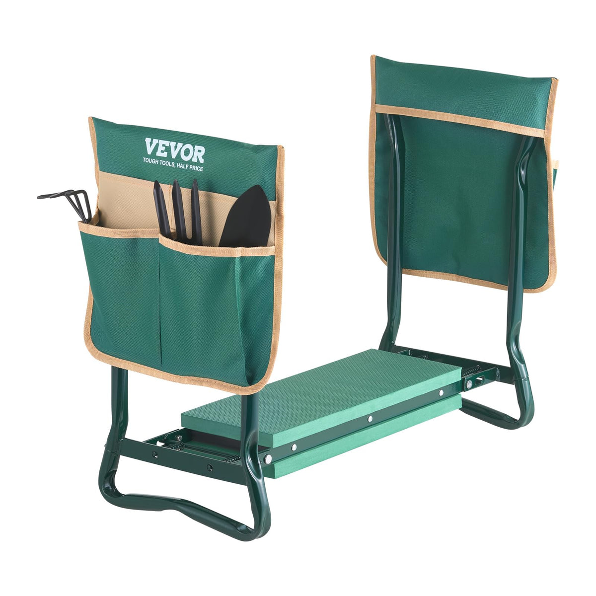 VEVOR Garden Kneeler and Seat green model side view