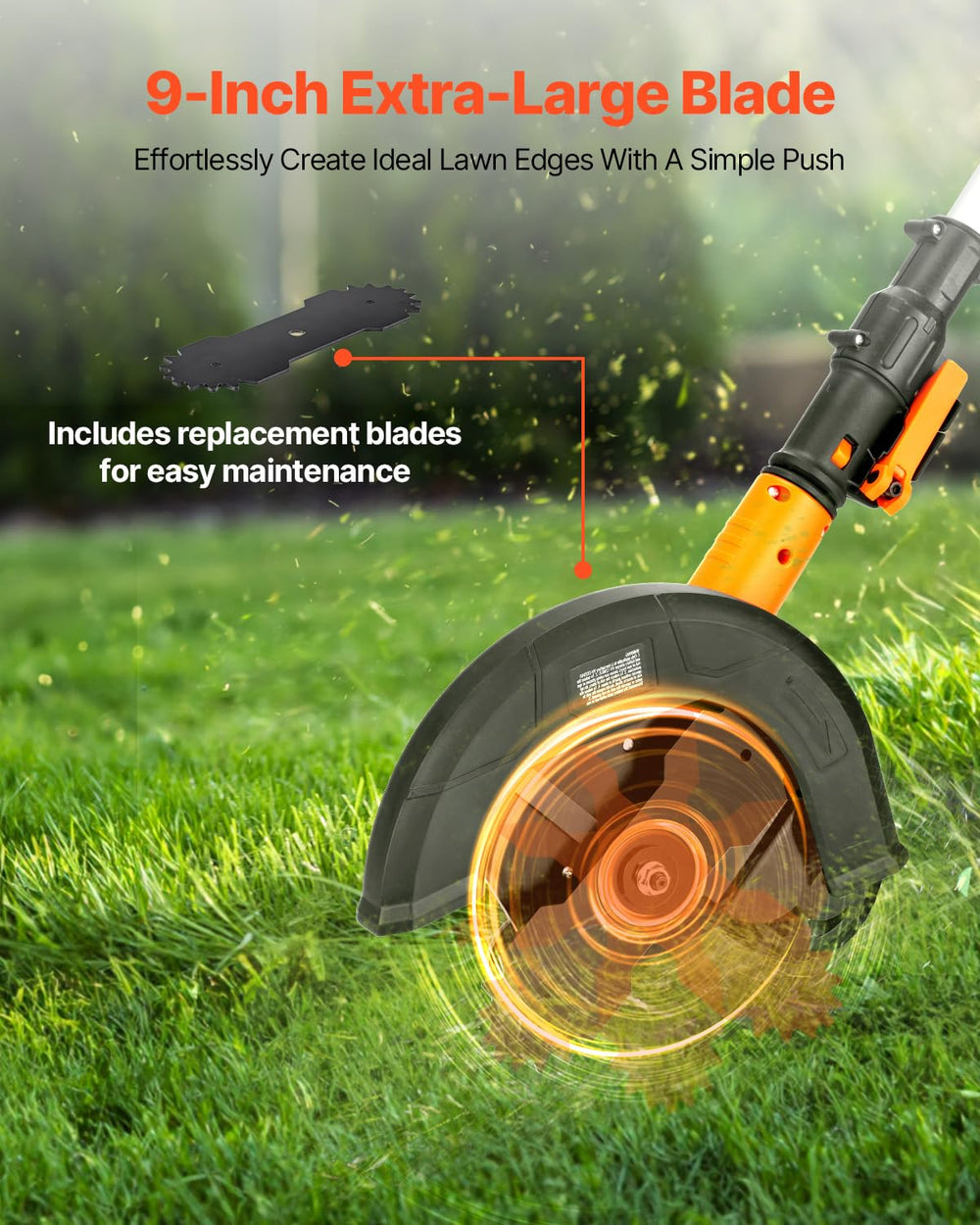 VEVOR Lawn Edger displaying three depth settings