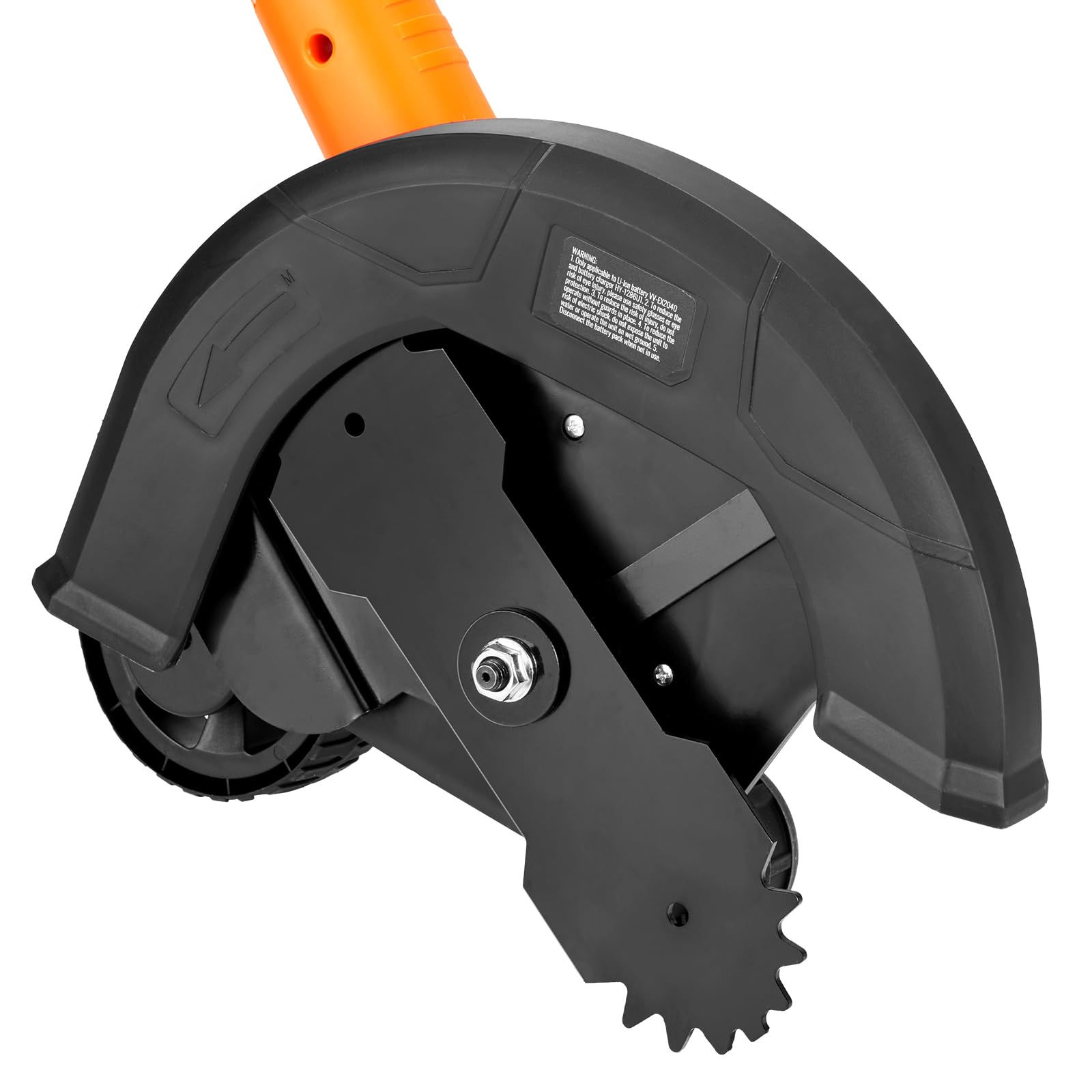 VEVOR Lawn Edger side view with battery installed