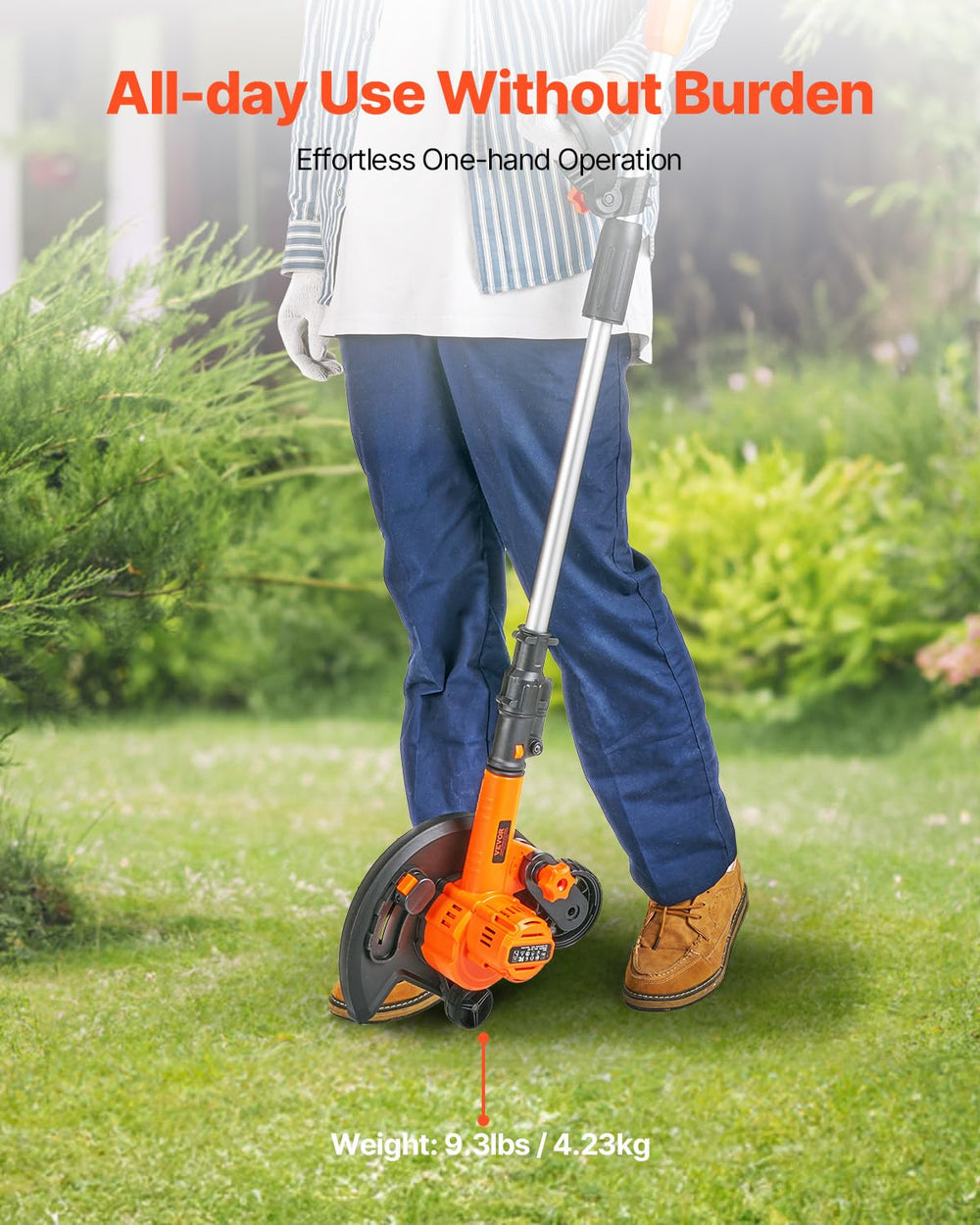 VEVOR Lawn Edger with battery and charger