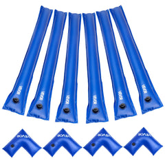 VEVOR Pool Cover Water Bags Set, 6-Pack 8 Ft Blue
