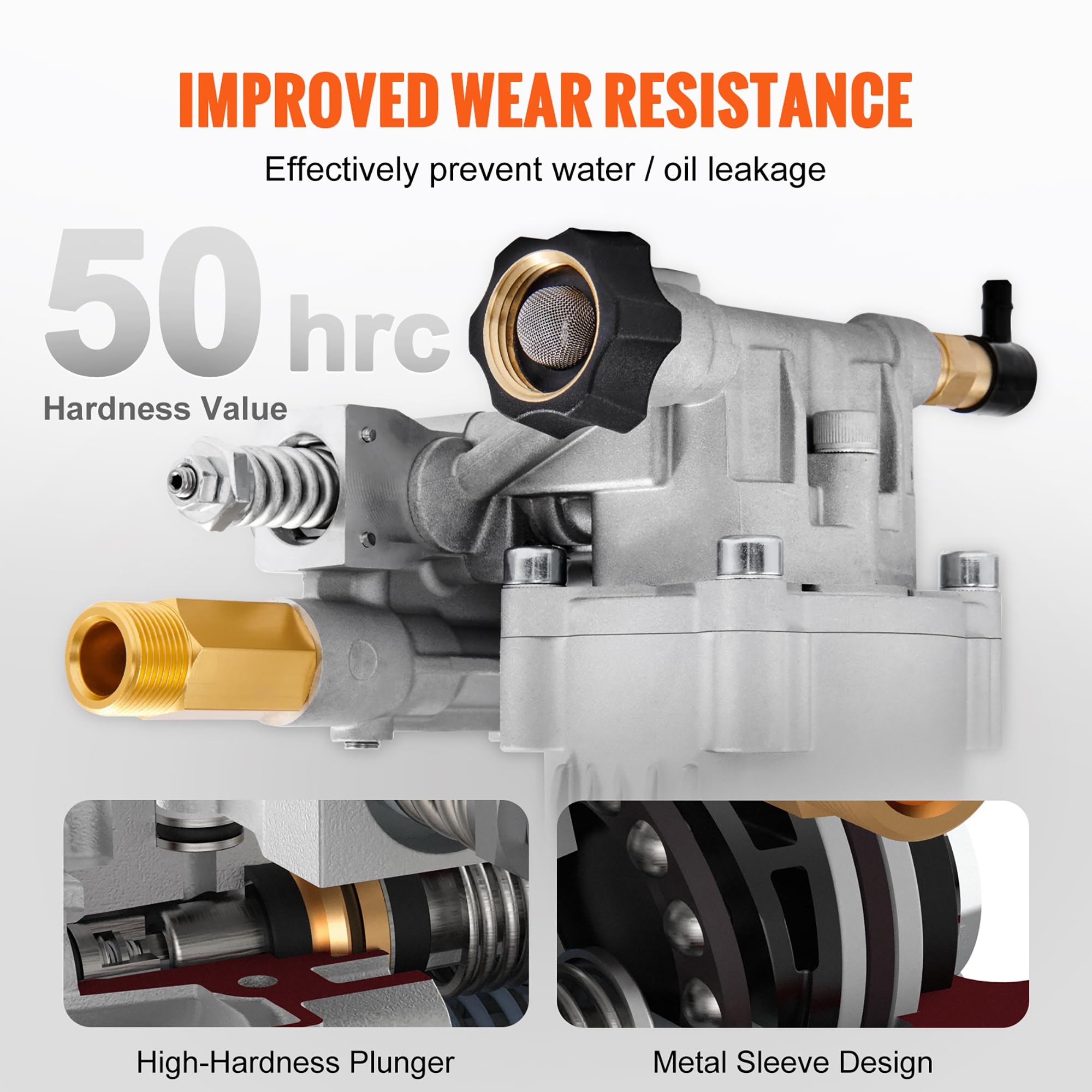 VEVOR Pressure Washer Pump packaging details