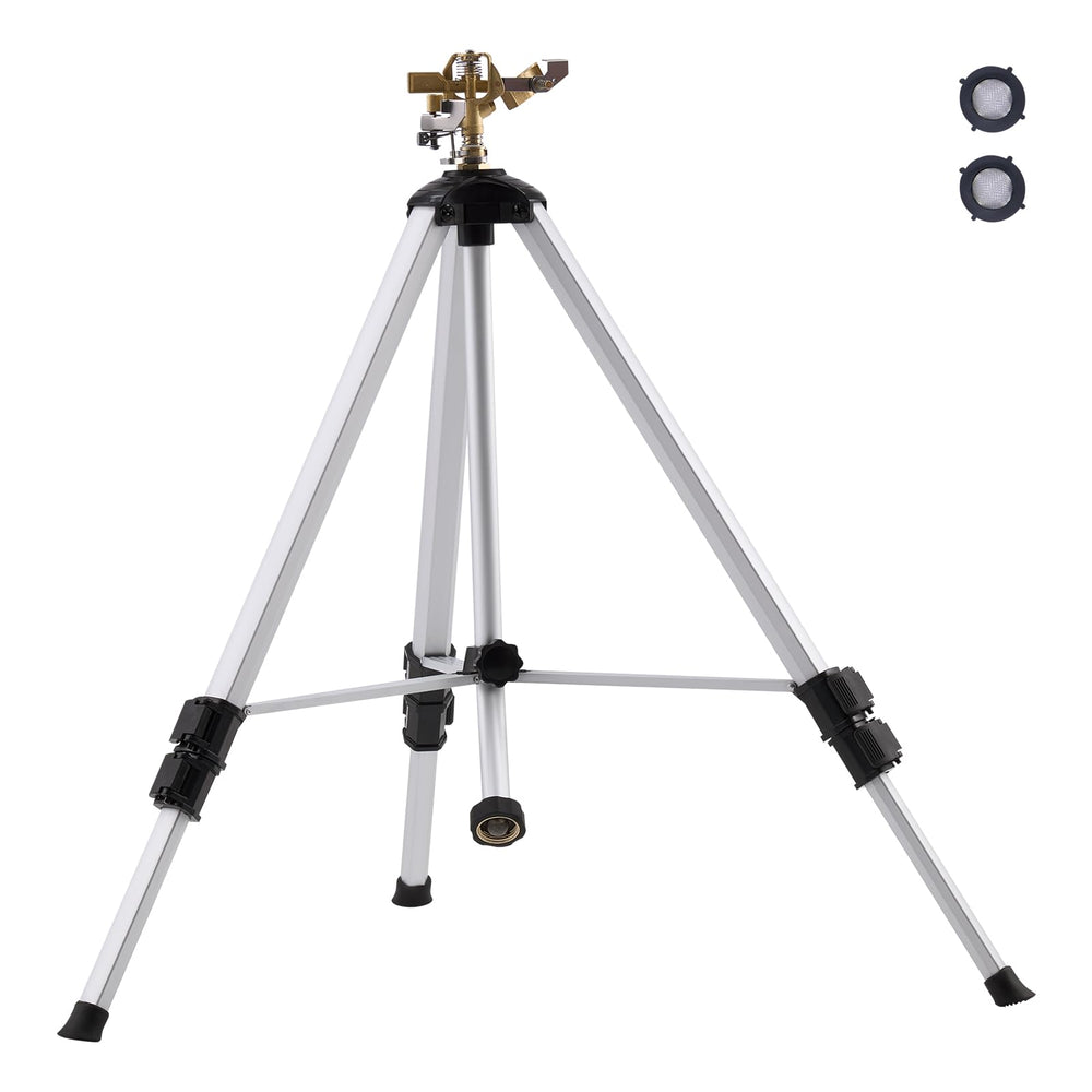 VEVOR Tripod Sprinkler with Brass Head and Adjustable Height