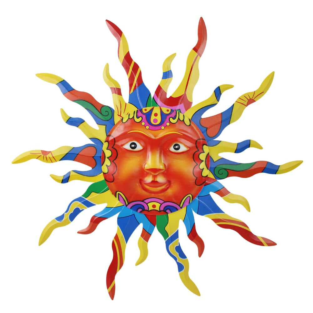VEWOGARDEN 30" Metal Sun Wall Decor front view