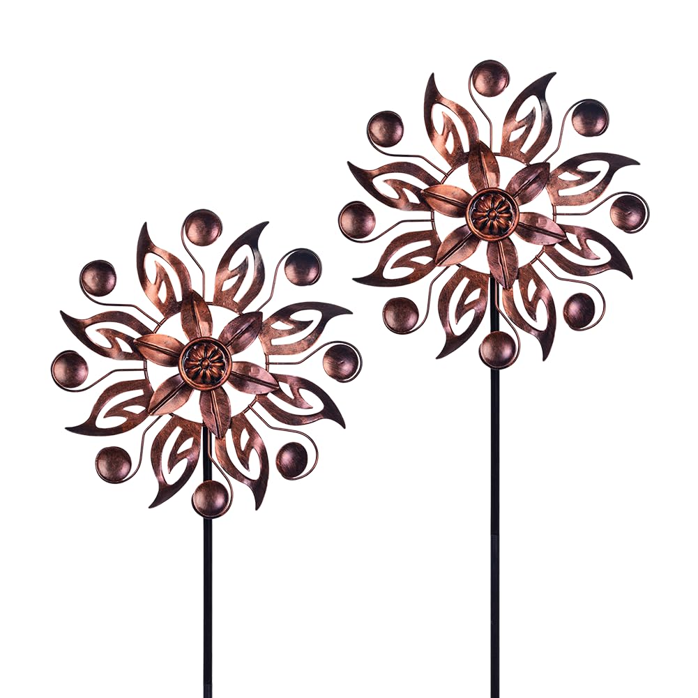 VEWOGARDEN wind spinner front view in dark copper